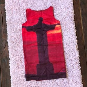 Moschino Red Sunset Cocktail Dress